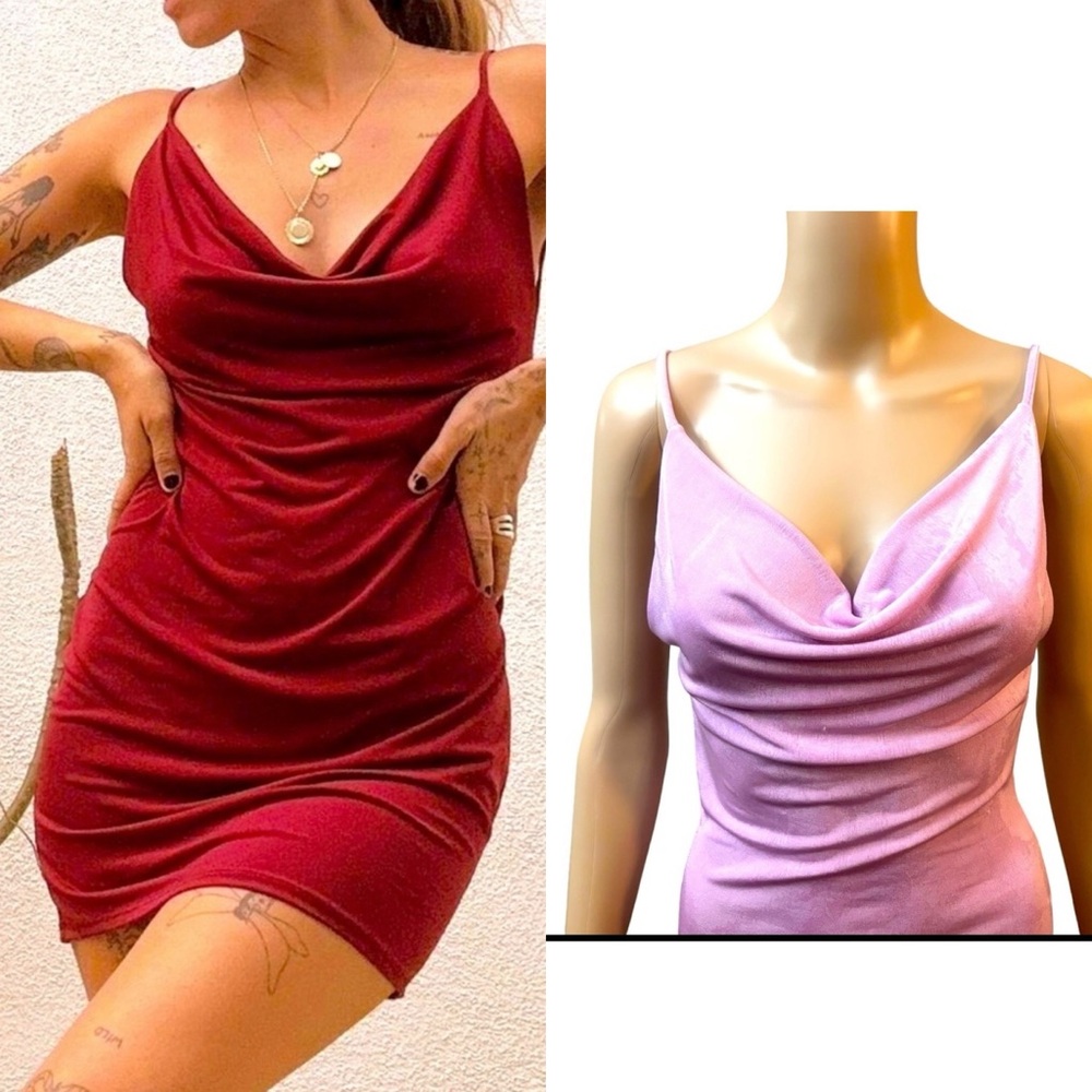 Wearever Backless Bodycon Mini Dress Size Small. **ACTUAL DRESS IS LILAC/PINK**